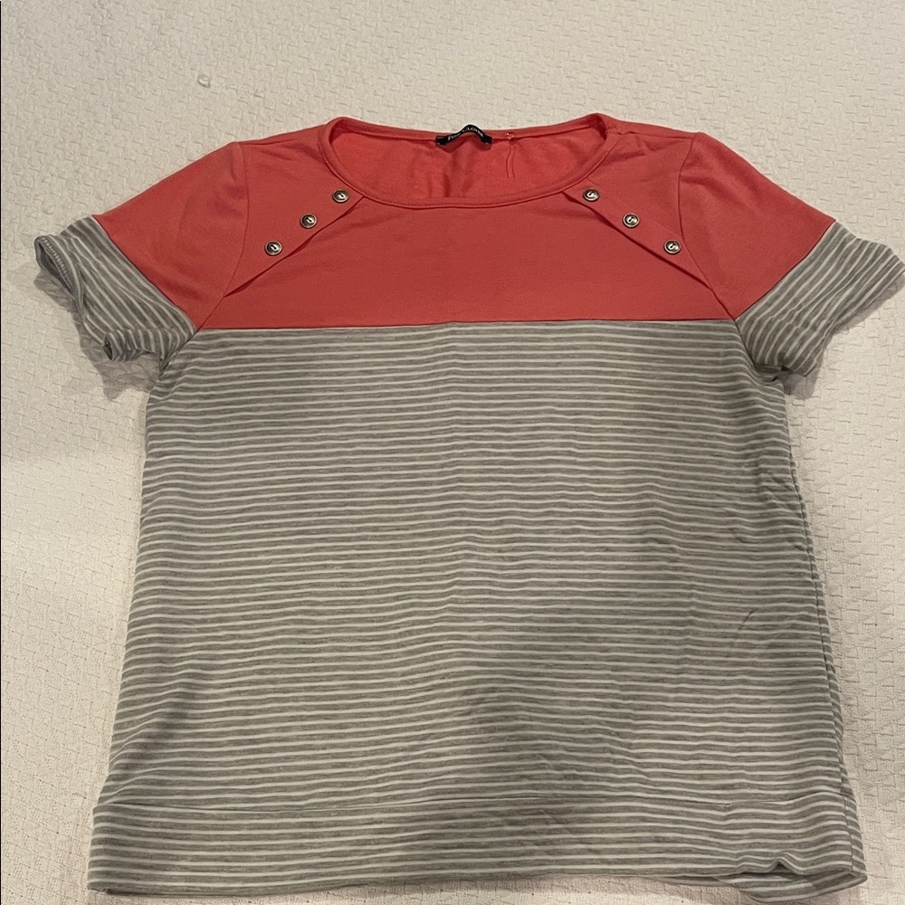 Pink Clover Coral Knit Top